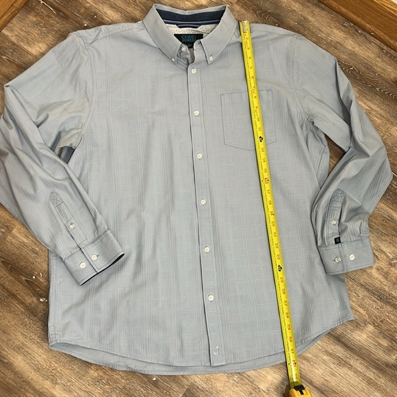 Cody James Core Shirt Blue Plaid Long Sleeve Button-Down Western Men's Size XL - Picture 9 of 14